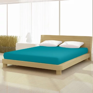 Smaragd zöld színű pamut jersey classic gumis lepedő 60x120-tól 70x140 cm-es matracra